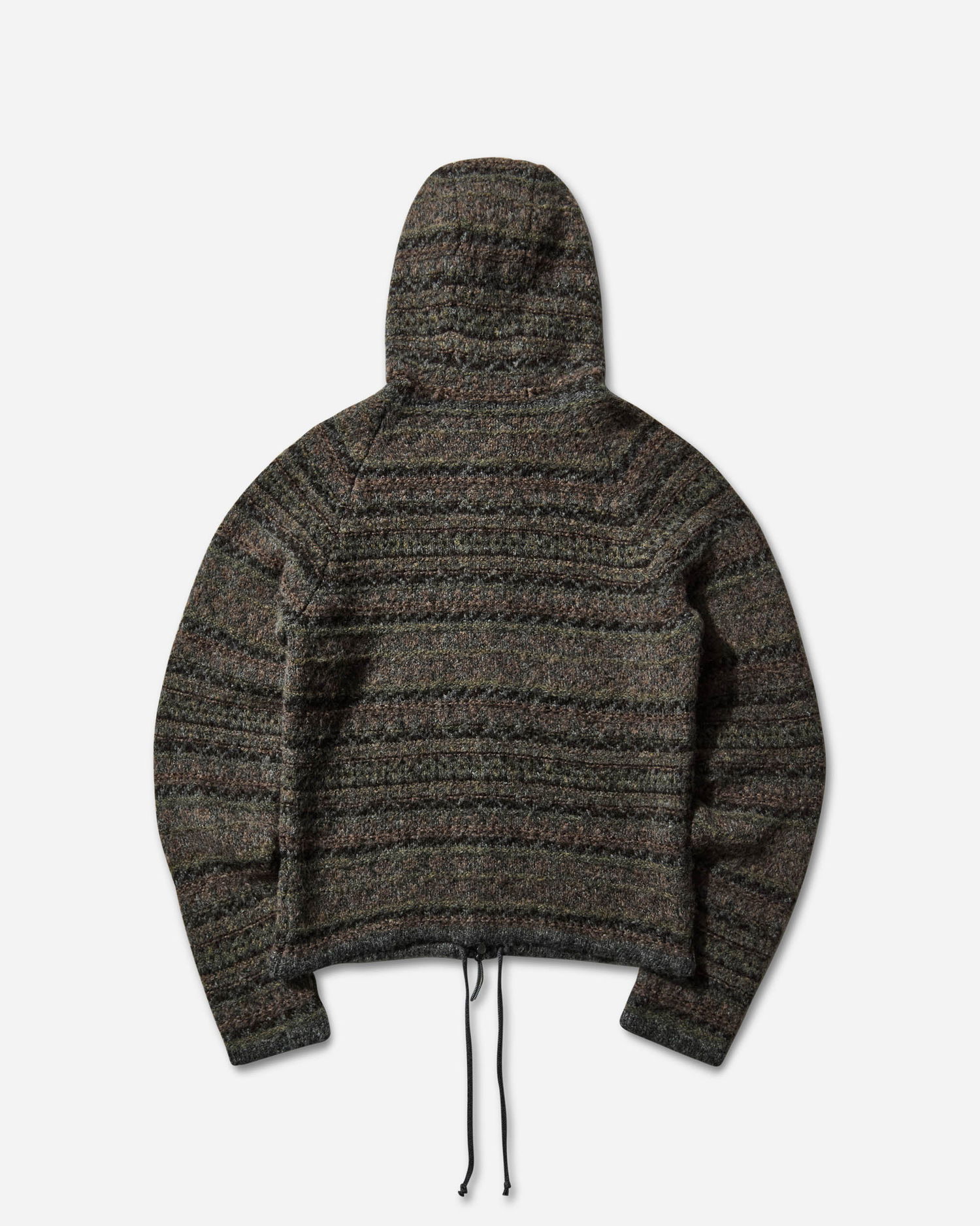 Mikina ROA Fair Isle Felted Knit Zip-Up Hoodie Zelené | RBMW0520YA74 GRN0012, 0