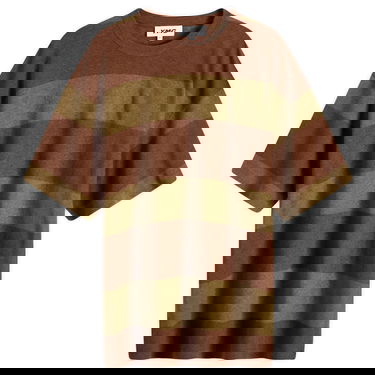 Tričko YMC Triple Stripe T-Shirt Hnedá | P6WMC-20, 0