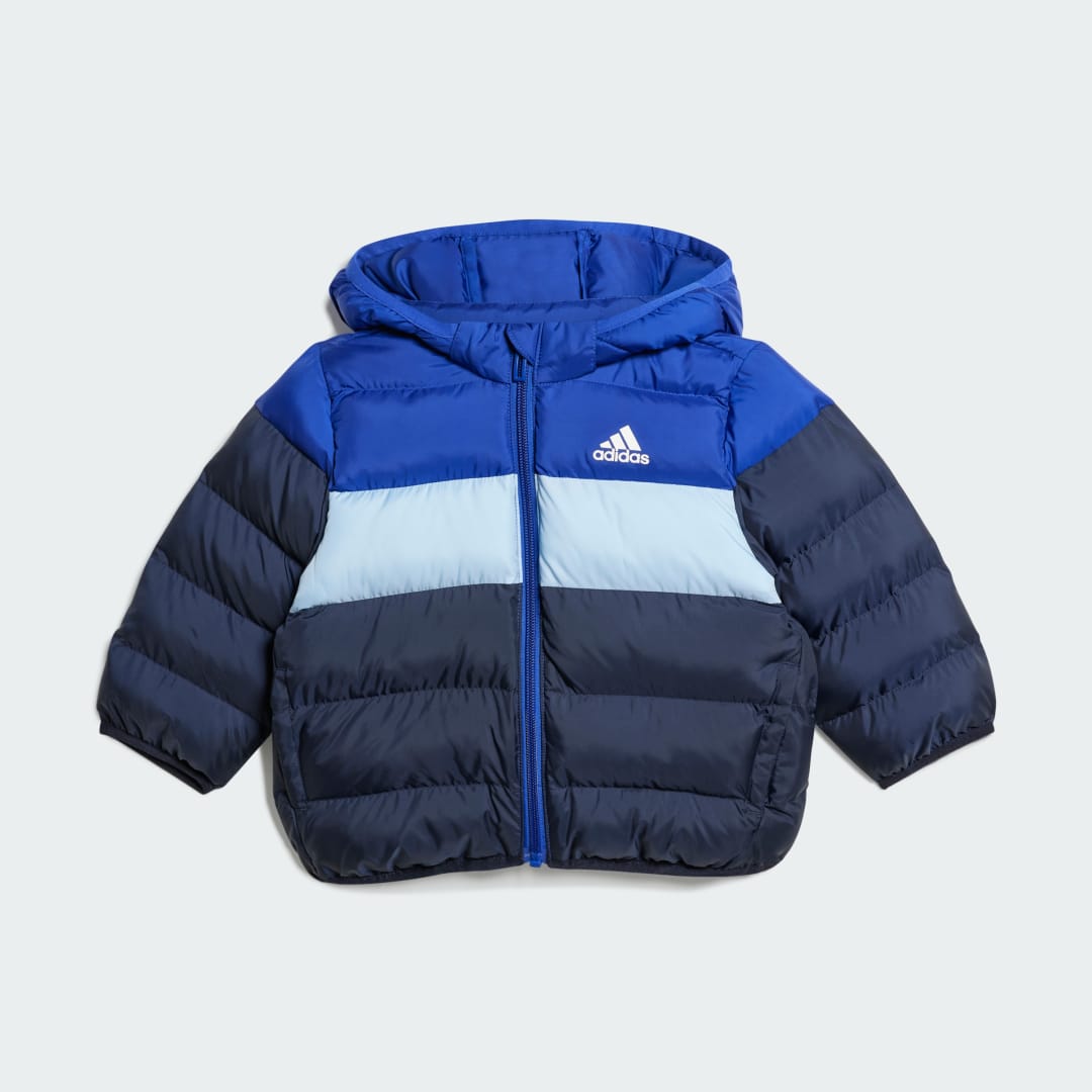 Prešívaná bunda adidas Performance Padded Hooded Jacket Modrá | IV9507, 0
