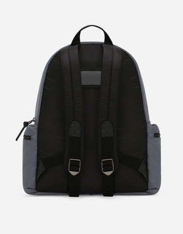 Batoh Dolce & Gabbana Dolce & Gabbana Nylon Backpack With Logo Šedá | EM0122AU1348B836, 2