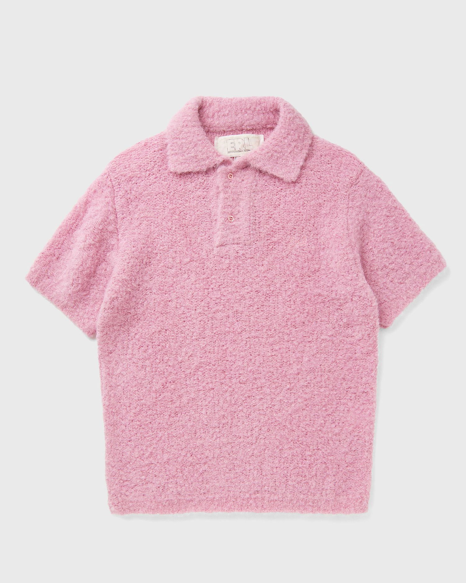 Polo tričko ERL ALPACA Short-Sleeve Fuzzy Polo Knit Ružová | ERL11N009-1, 0