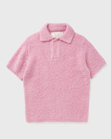 Polo tričko ERL ALPACA Short-Sleeve Fuzzy Polo Knit Ružová | ERL11N009-1, 0