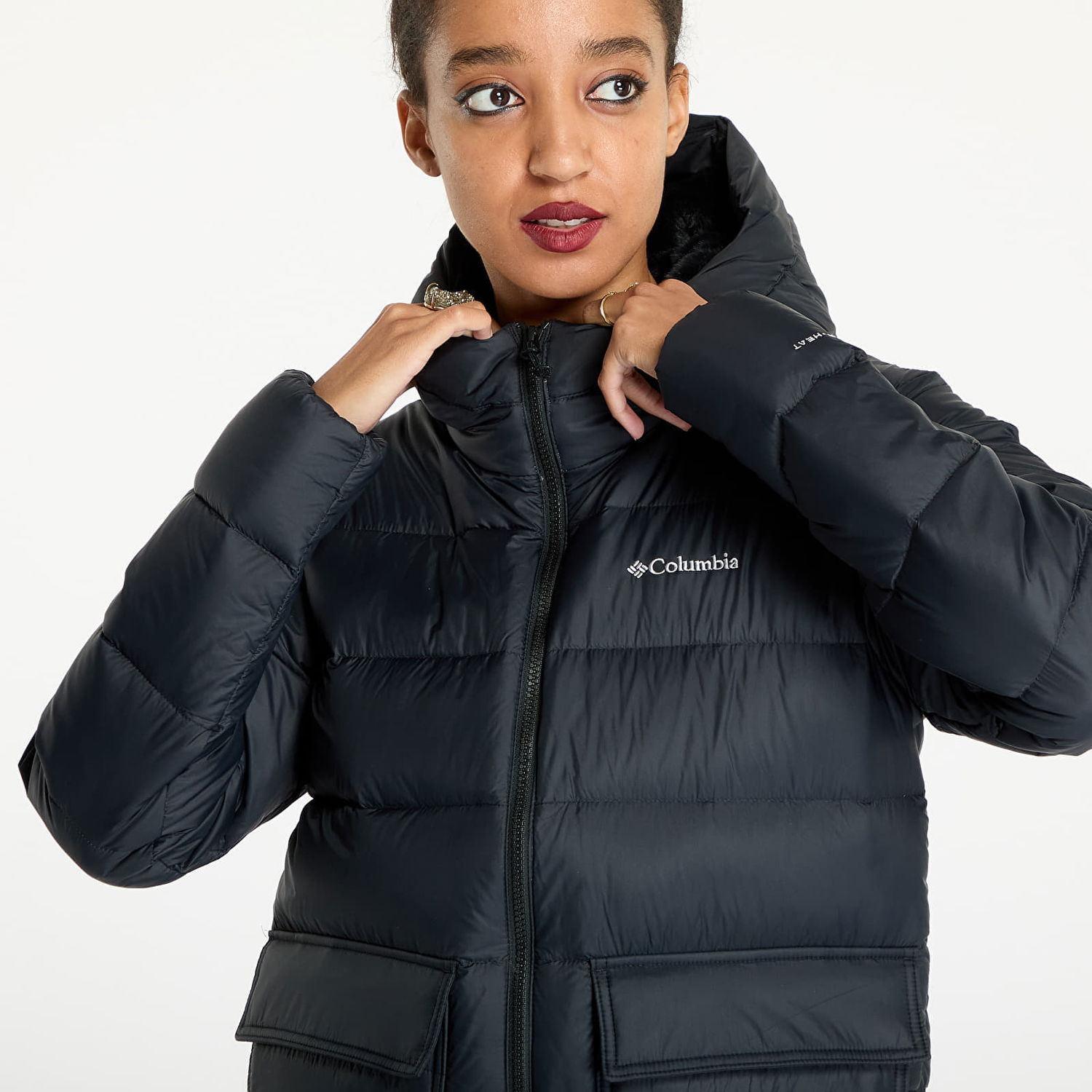 Bunda Columbia Jacket Harmony Falls™ Hooded Down Jacket Black XS Čierna | 2085372010, 1