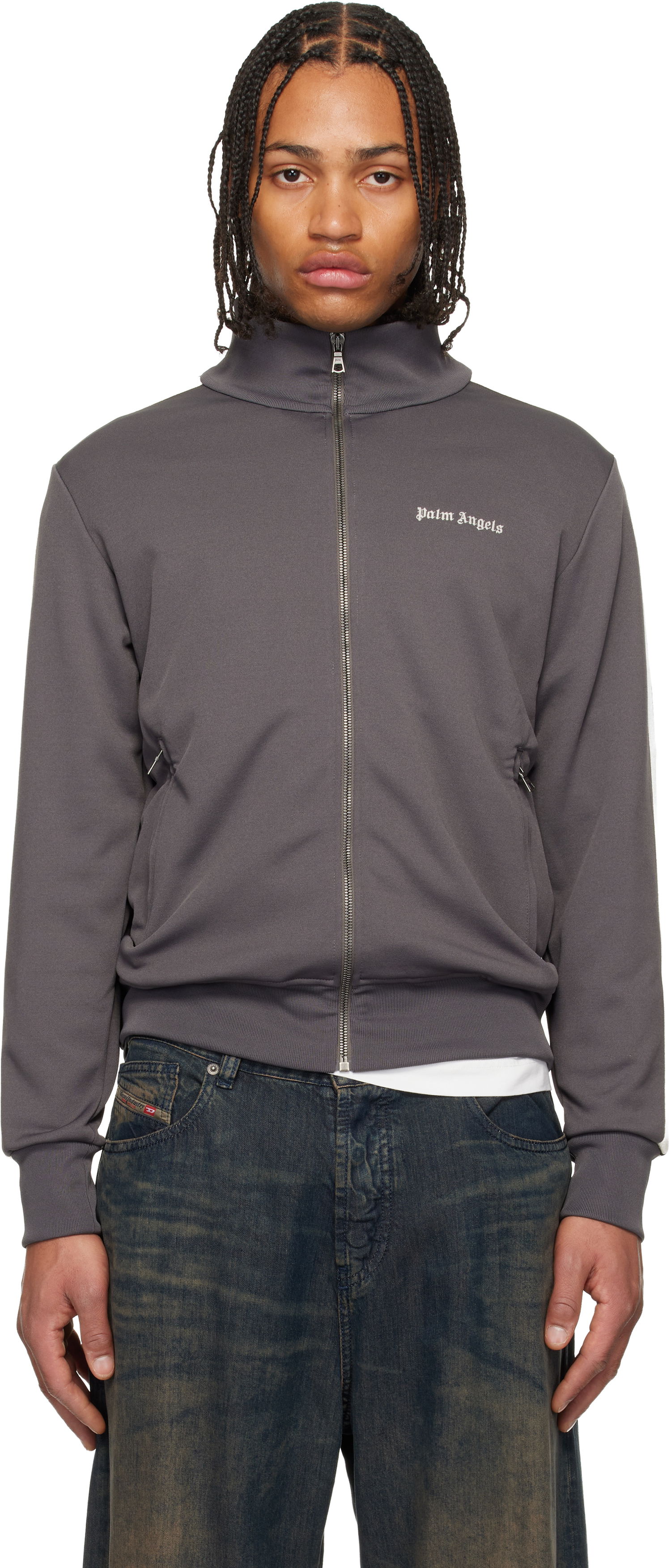 Bunda Palm Angels Classic Logo Track Jacket Šedá | PMBD058F25FAB0030703, 0