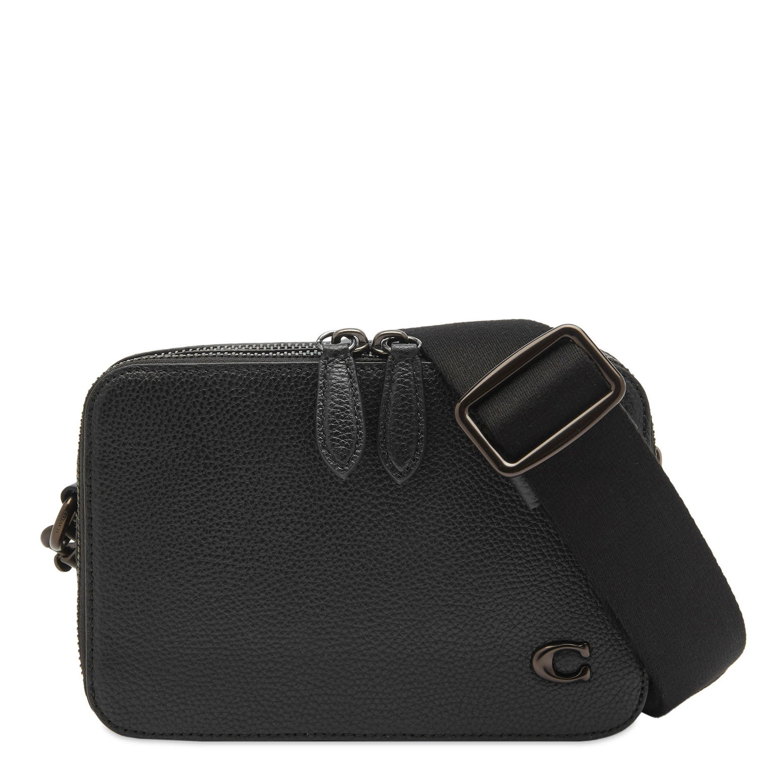 Taška cez rameno Coach Pebble Leather Crossbody Bag Čierna | CR782-BLK, 0