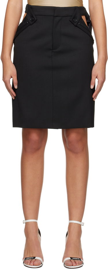 Sukňa Coperni Coperni Open Hip Miniskirt Čierna | COPJ48BIS111, 0