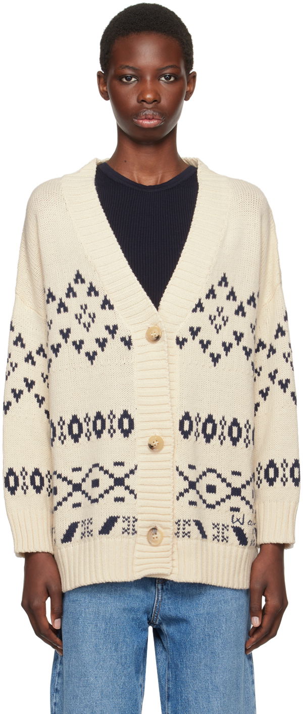 Sveter Max Mara Weekend Max Mara Acacia Knit Cardigan Biela | 2425346031600, 0