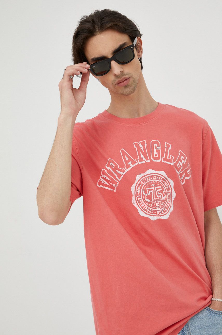 Tričko Wrangler Collegiate Tee Oranžová | W7E0EJX6Y, 0