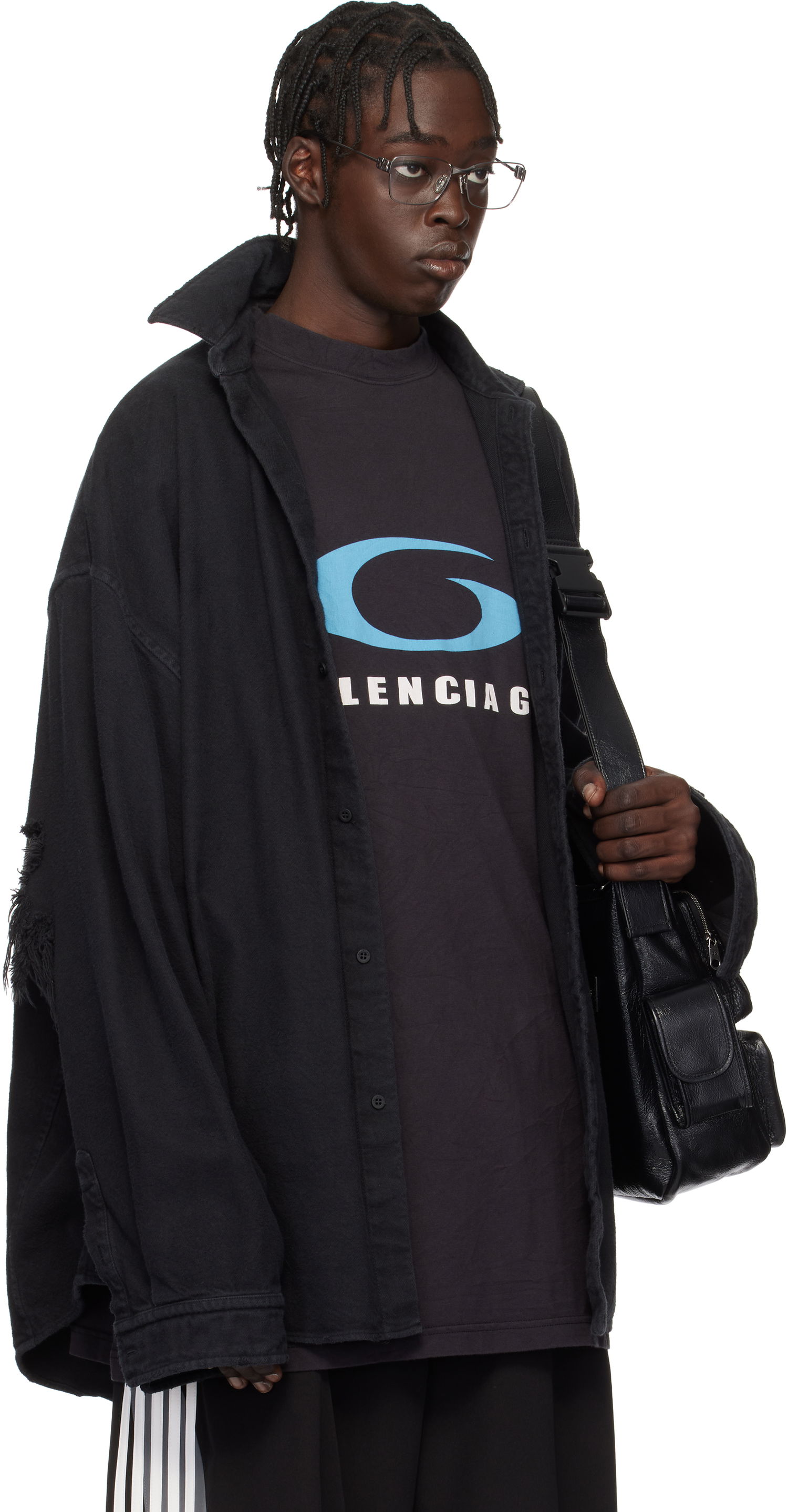 Tričko Balenciaga Sports Icon Layered Shirt Čierna | 809011-TPM14-1000, 1