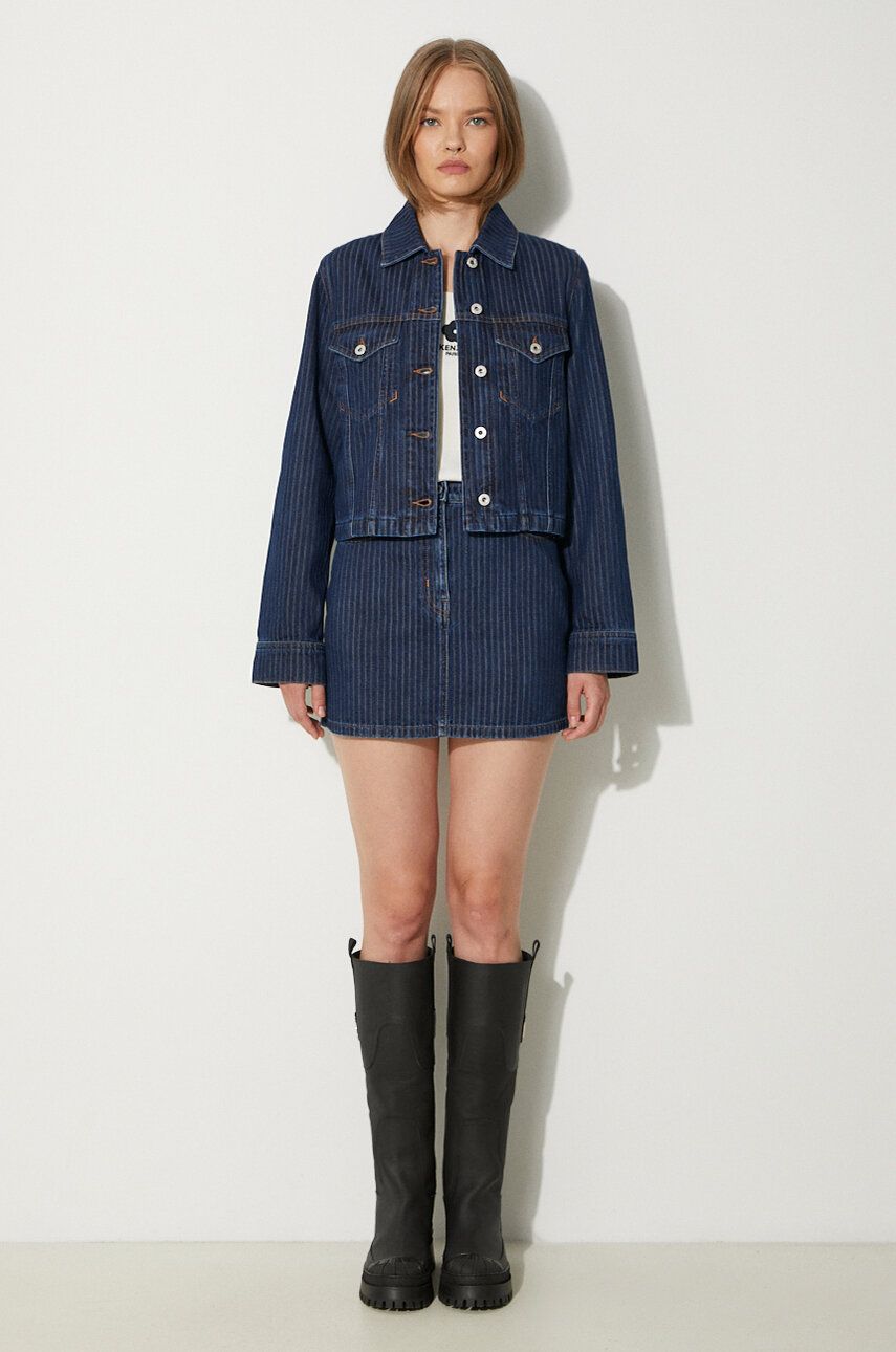 Bunda KENZO Striped Denim Jacket Modrá | FE62DV2456F2.DD, 1