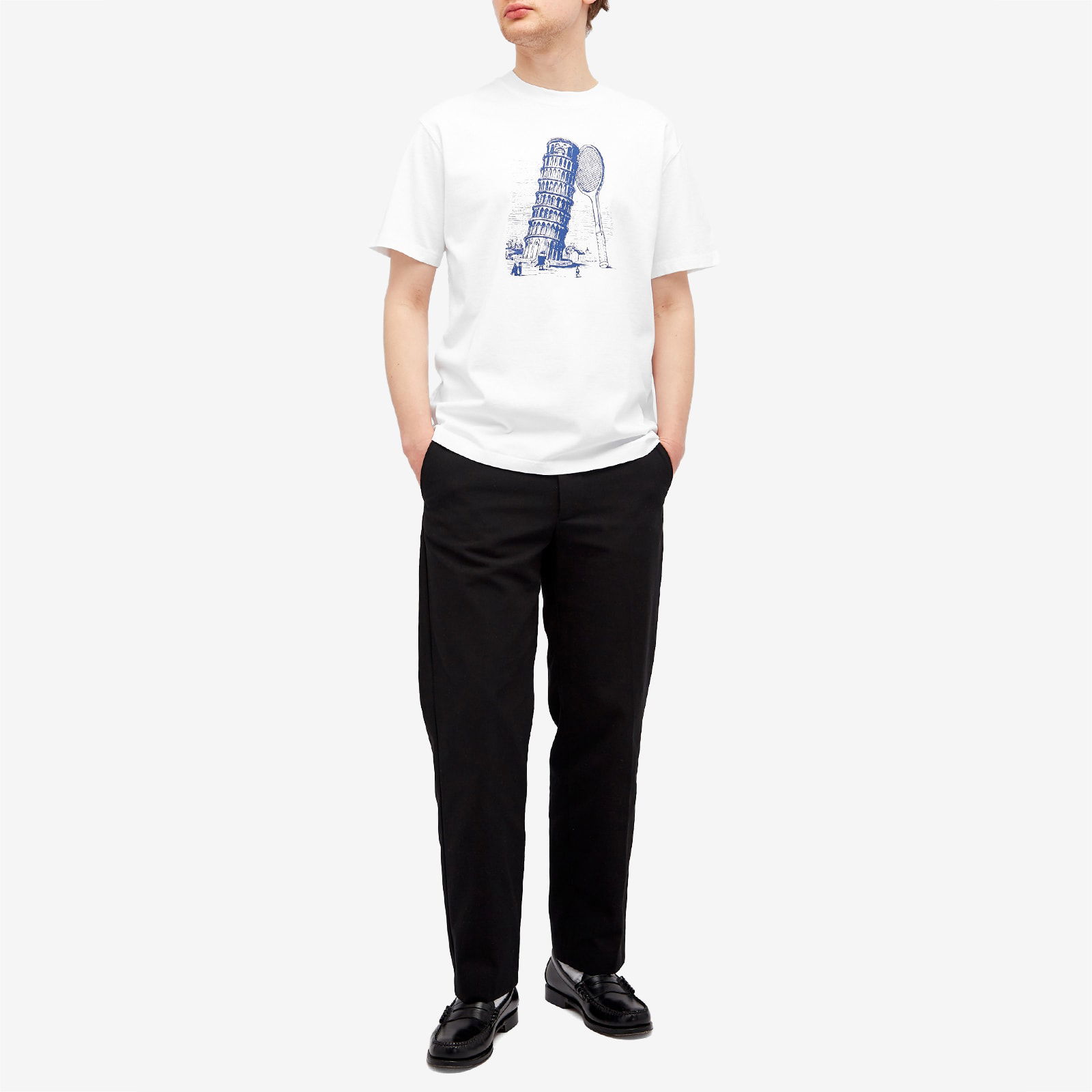Palmes Tower Graphic T-Shirt, Size Large