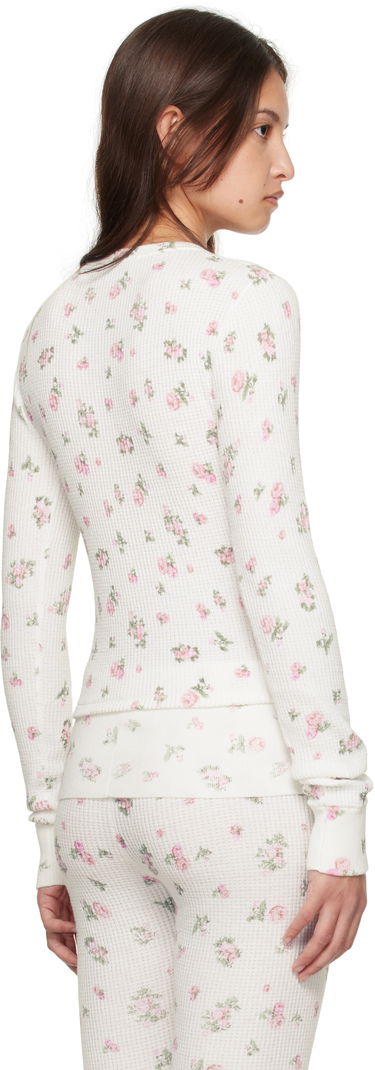 Tričko GUIZIO Guizio Long Sleeve Rosebud Thermal Top Biela | H24101K082, 2