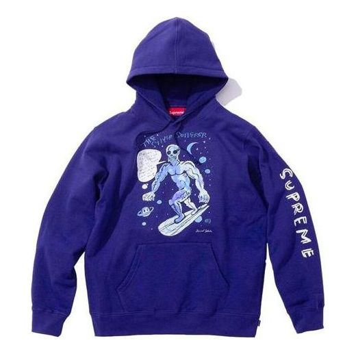 Mikina Supreme Daniel Johnston Surfer Graphic Print Hoodie Fialová | SUP-SS20-633, 0