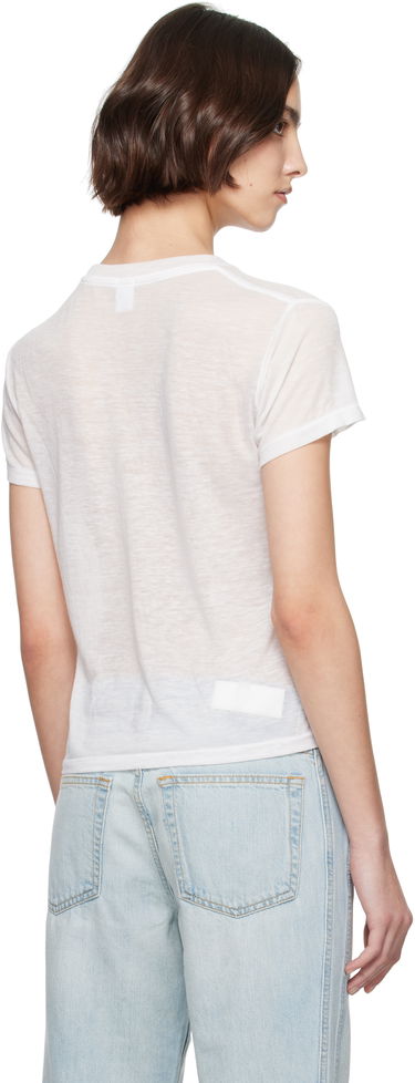 Tričko RE/DONE Re/Done Classic Burnout 'Cowgirl' T-Shirt Biela | 792-02WCGT334, 2