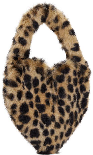 Kabelka Blumarine Blumarine Heart Faux-Fur Bag Hnedá | P5HHW087A, 2