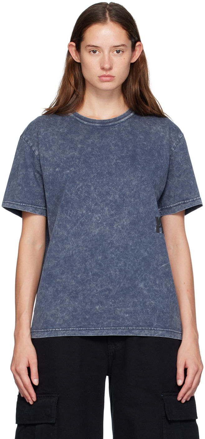 Tričko Alexander Wang Alexander Wang Puff Logo T-Shirt Modrá | 4CC3241520, 0