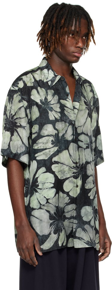 Košeľa Dries Van Noten Dries Van Noten Silk Floral Short Sleeve Shirt Zelené | 251-020700-1202, 1