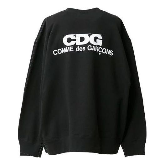 Mikina Comme des Garçons Play Logo Oversized Sweatshirt Čierna | SZ-T055-051-1