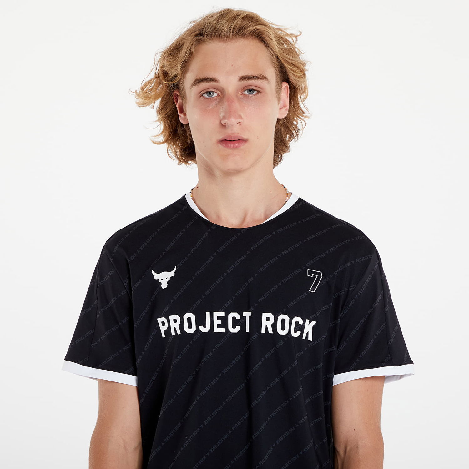 Dres Under Armour Project Rock Rugby Shirt Black/ White Čierna | 1387512-001, 1