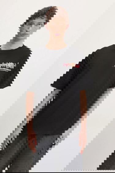 Tričko Manastash T-Shirt Citee Paint Logo Čierna | 7924234004, 0