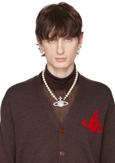Náhrdelník Vivienne Westwood Vivienne Westwood Pearl Bas Relief Choker Necklace Biela | 63010099-02P104-CN, 1