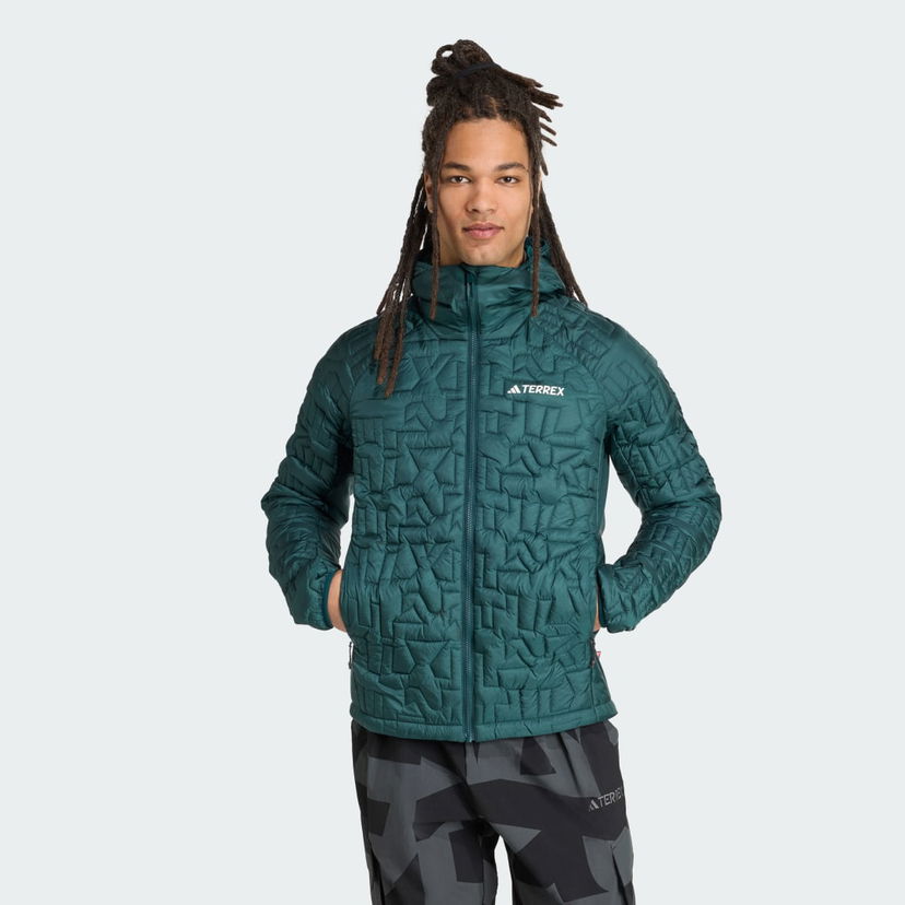 Bunda adidas Performance Terrex Xperior PrimaLoft Loose Fill Insulated Hooded Jacket Zelené | JM4877