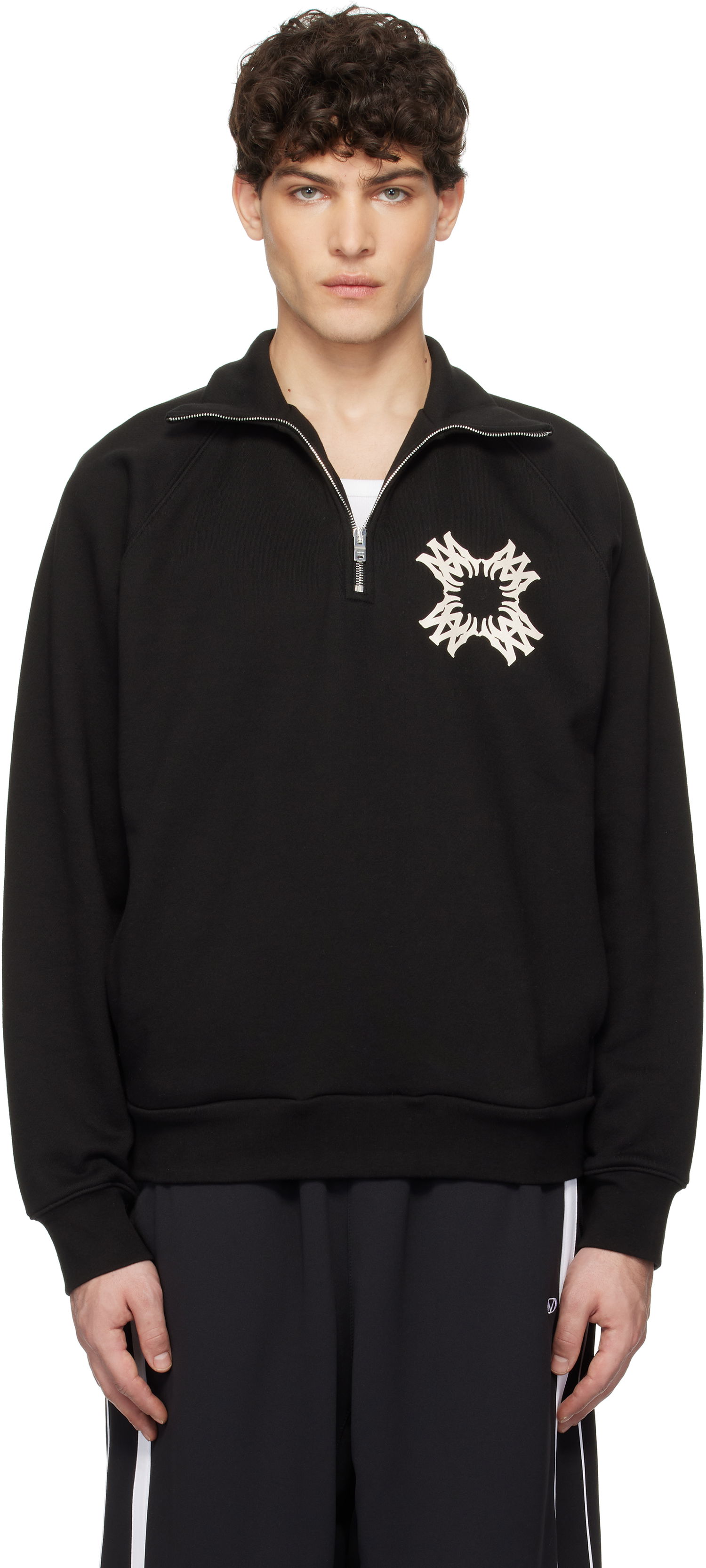 Mikina AMIRI AMIRI MA Quad Half-Zip Sweatshirt Čierna | AMJYCW1058, 0