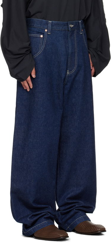 Džínsy VETEMENTS VETEMENTS Hip-Hop Jeans Modrá | UH76DP250N, 1