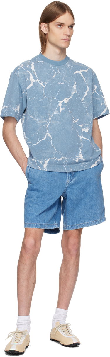 Šortky BOSS Faded Denim Shorts Modrá | 50537804, 3
