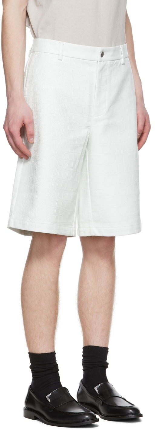 Šortky Han Kjøbenhavn Kjobenhavn Faux-Leather Shorts Biela | M-131180, 1