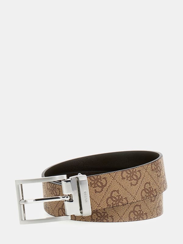 Opasok GUESS Reversible Logo Buckle Belt Hnedá | BMBCLOP5135, 0
