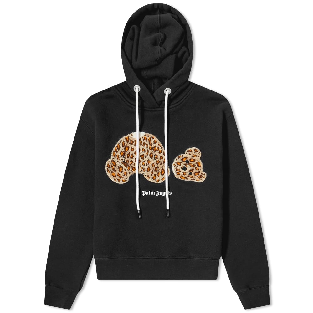 Mikina Palm Angels Leopard Bear Hoodie Čierna | PWBB022S22FLE0011060, 0