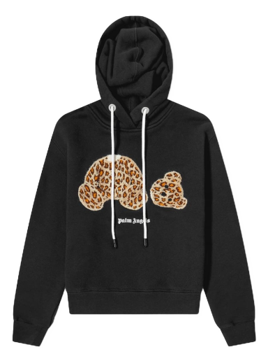 Mikina Palm Angels Leopard Bear Hoodie Čierna | PWBB022S22FLE0011060