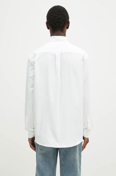 Košeľa JW Anderson JW Anderson Classic Fit Logo Pocket Shirt, Relaxed, Classic Collar Biela | SH0328.PG1140.001, 2