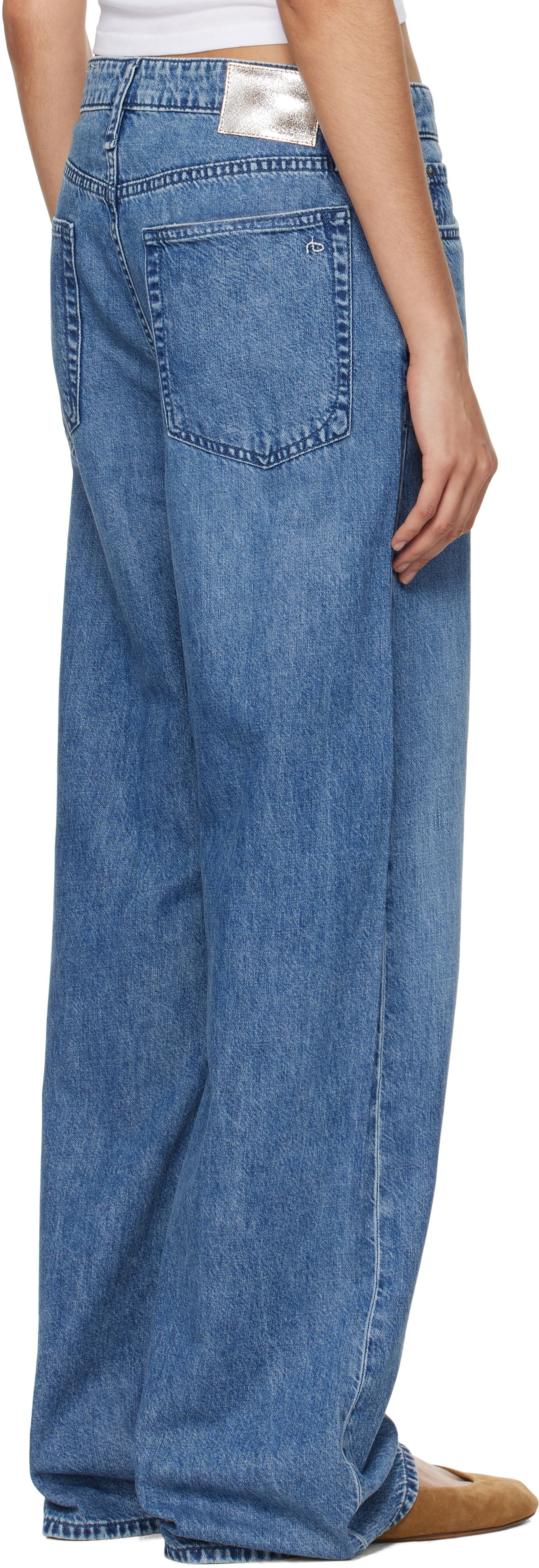 Rag & Bone 'The Logan' Mid-Rise Wide Leg Jeans
