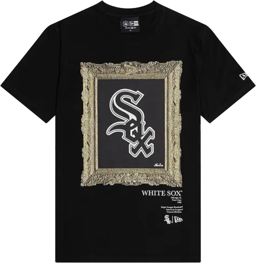Tričko New Era MLB Chicago White Sox Framed Logo T-Shirt Čierna | 60431213-60431213, 0