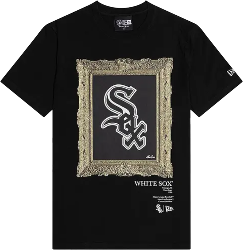 Tričko New Era MLB Chicago White Sox Framed Logo T-Shirt Čierna | 60431213-60431213