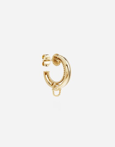 Náušnice Dolce & Gabbana Gold Hoop Earrings Žltá | WSNR1GWYE01ZOO00, 0