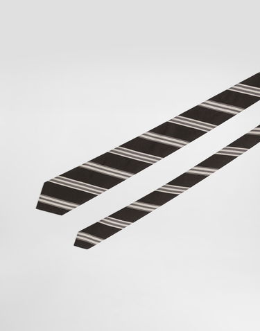 Doplnky Dolce & Gabbana Dolce & Gabbana Jacquard Tie with Stripes Čierna | GT147EG0JRYN9851, 2