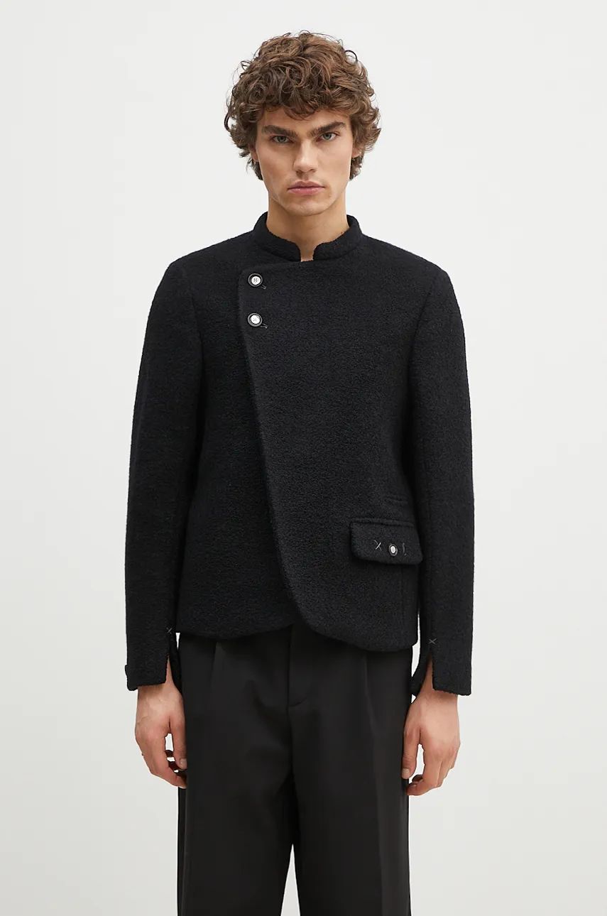 Asymmetrical Wool Jacket