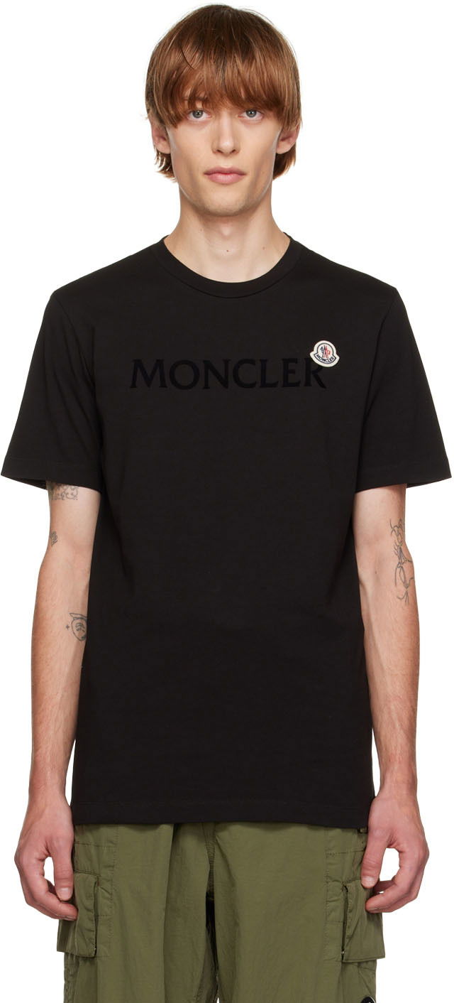 Tričko Moncler Cotton T-Shirt Čierna | H20918C000258390T, 0