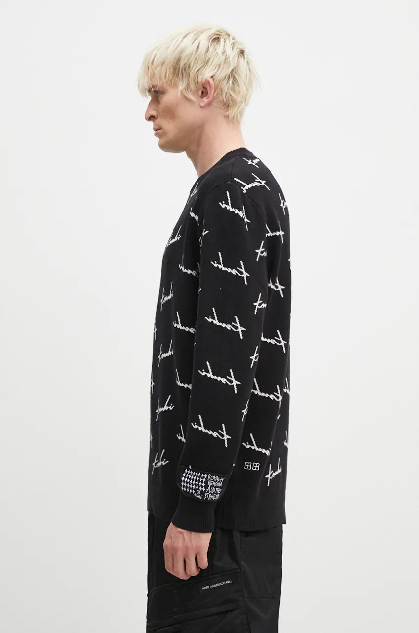 Sveter Ksubi Skript Knit Sweater Čierna | MFA24KW003, 1