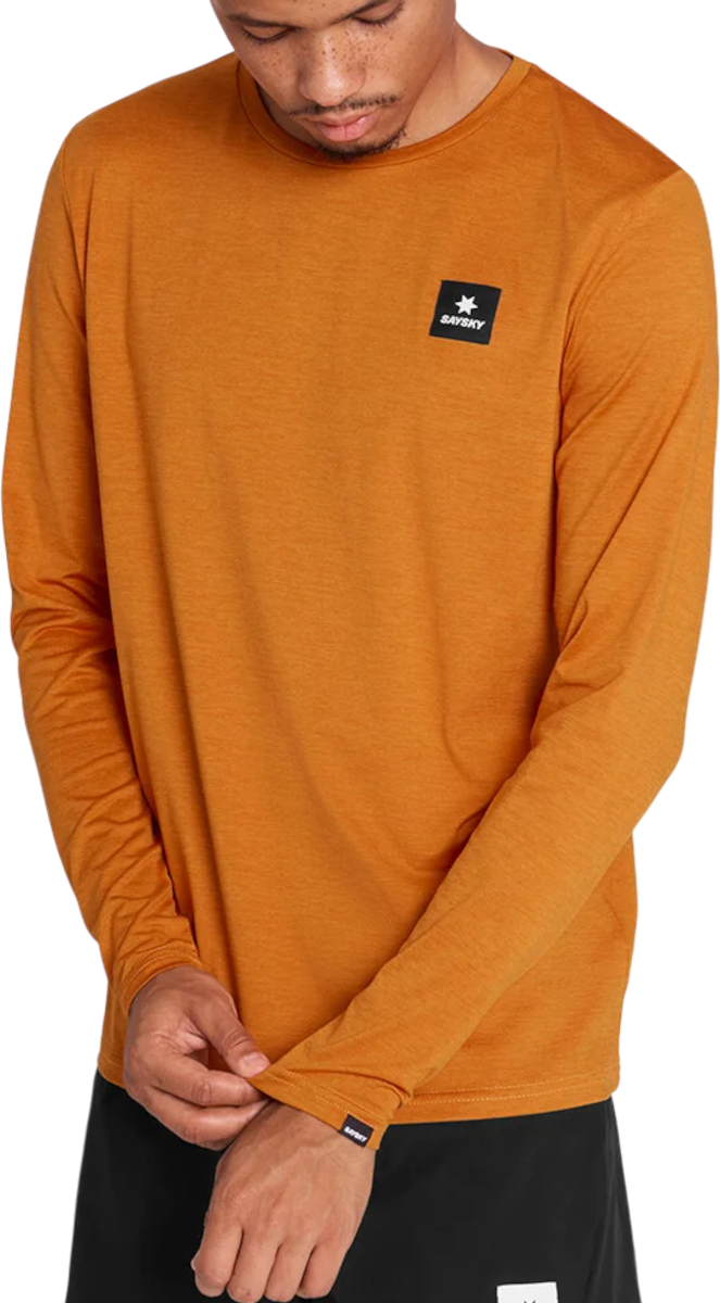 Tričko Saysky Reflective Logo Pace Long Sleeve Oranžová | omrls20c4008-omrls20c4008