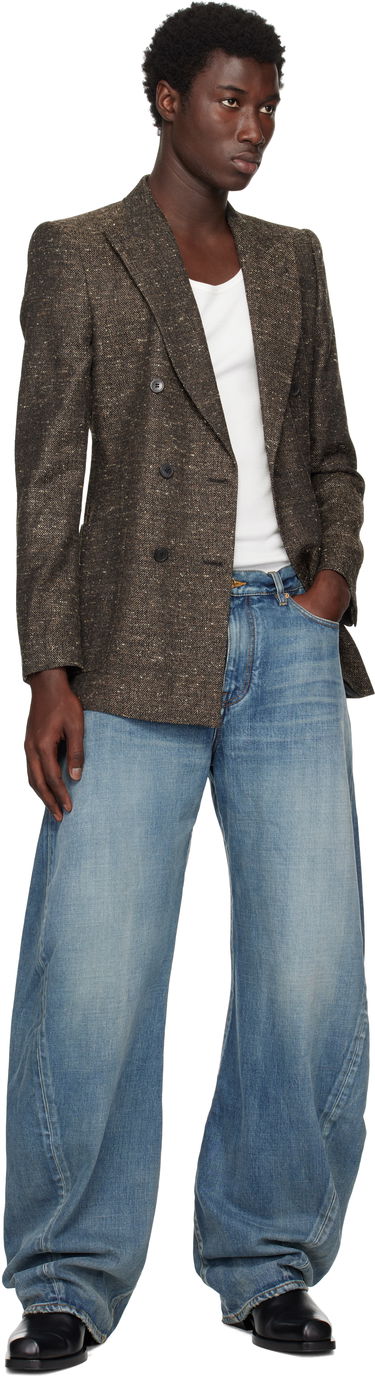 Džínsy Versace Versace Baggy Twisted Jeans Modrá | 1019900_1A14295, 3