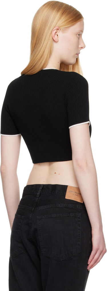 Crop Top AMIRI Crop T-Shirt Čierna | AWKNTE1008, 2