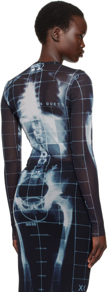 Šaty Jean Paul Gaultier Jean Paul Gaultier 'The Squeletor' Mesh T-Shirt Čierna | 25/33-F-TO241-T580-005956, 2