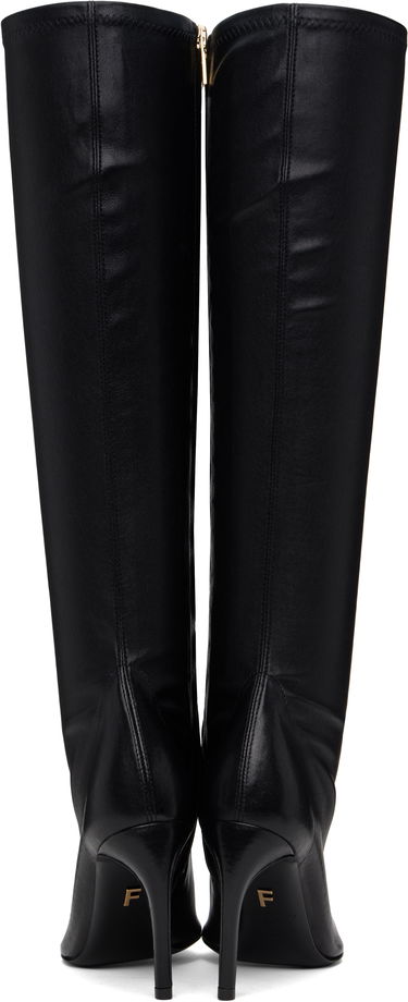 Ponožky FERRAGAMO Ferragamo High Nappa Stretch Boots Čierna | 778269, 1