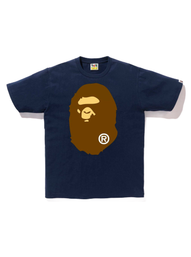 Tričko BAPE Ape Head Tee Navy | 1I80-110-003
