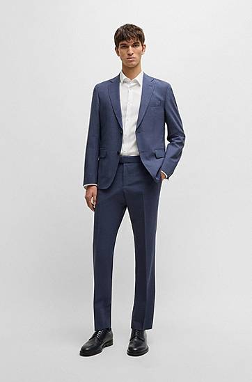 Košeľa BOSS Extra-Slim Fit Easy-Iron Cotton-Blend Poplin Shirt Biela | 50480085, 1