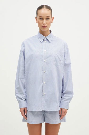 Košeľa Sporty & Rich Relaxed Fit Shirt Modrá | SI006S409SN, 0